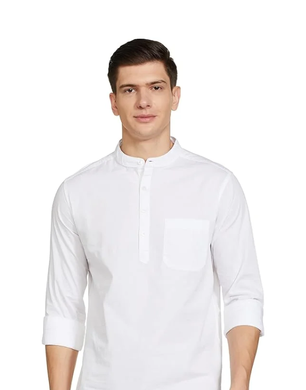 Men’s Cotton Regular Fit Casual Shirt – Kurta Placket (Combo Pack)